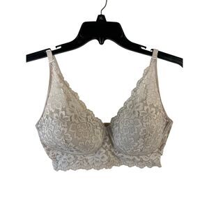 Maidenform 38D Bra Lace‎ cream color rn#15763